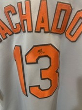 Manny Machado Autographed Baltimore Orioles Orange MLB Authentic Majestic Jersey