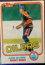 Topps 1981 Jari Kurri Edmonton Oilers NHL Ice Hockey Card 1980-81 Season #18