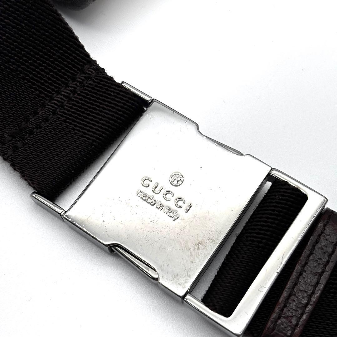 [Excellent condition] GUCCI 92543 Body Bag GG Canvas Waist Pouch Unisex DDP Used thumbnail 7