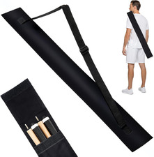 Pool Cue Case 2X2 Pool Stick Case for Holding 2 Butts  2 Shafts Black Billiard