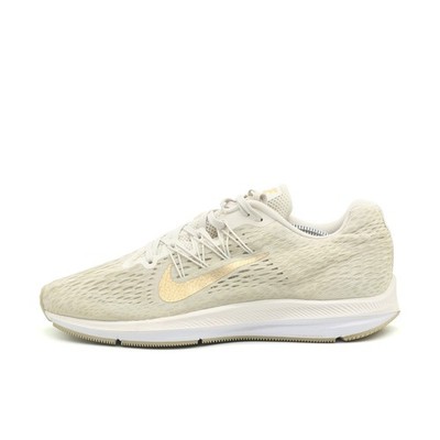 Nike Damen Zoom Winflo 5 Sneaker Beige/Gold Mesh Leichtgewicht Laufschuh EU 41
