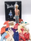 Vintage 1962 Mattel Black Ponytail Barbie Case With Ken And Accessories