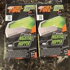 2 Nerf Pro Gel Fire Nightfall Hopper w/ 5000 Glow in the Dark Rounds Lot New