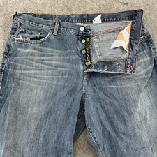 VTG Lucky Brand Jeans Men 40 Blue Medium Wash Dungarees Straight Leg Fit USA Y2K