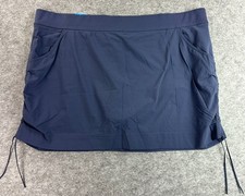 Columbia Slate Blue Stretchy Skort with Gathered Sides sz 3X 16552 NEW
