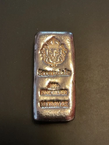 10 oz Scottsdale Mint "Chunky" .999 Silver Bar