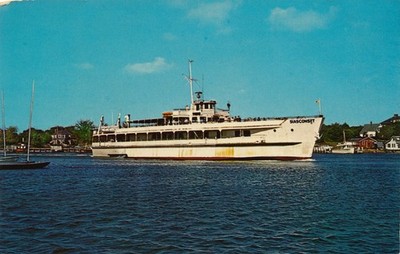 Siasconset Excursion Boat-Leaving Hyannis Harbor, MA for Nantucket vintage