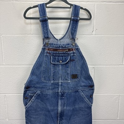 C.E. Schmidt Bib Overalls Mens 34x30 Blue Denim Carpenter Workwear Utility