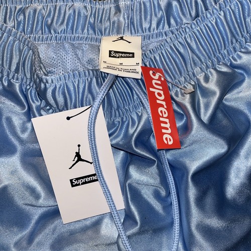SUPREME Michael Jordan SHORTS Blue Basketball Shorts Size Medium FW24 Rare Htf - Picture 4 of 8