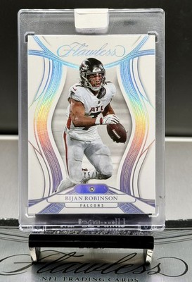 2025 Flawless Bijan Robinson Diamond  Encased Gem Stone Card,SSP#/15 VERY RARE