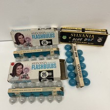 3 Boxes of Sylvania Blue Dot 25B Flashbulbs 35 Bulbs Total - Open Box - As Is