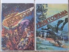 GO?? Z KOSMOSU / ZBUNTOWANA Tom 1 i 2 - Rzadki polski komiks KASPRZAK 1986