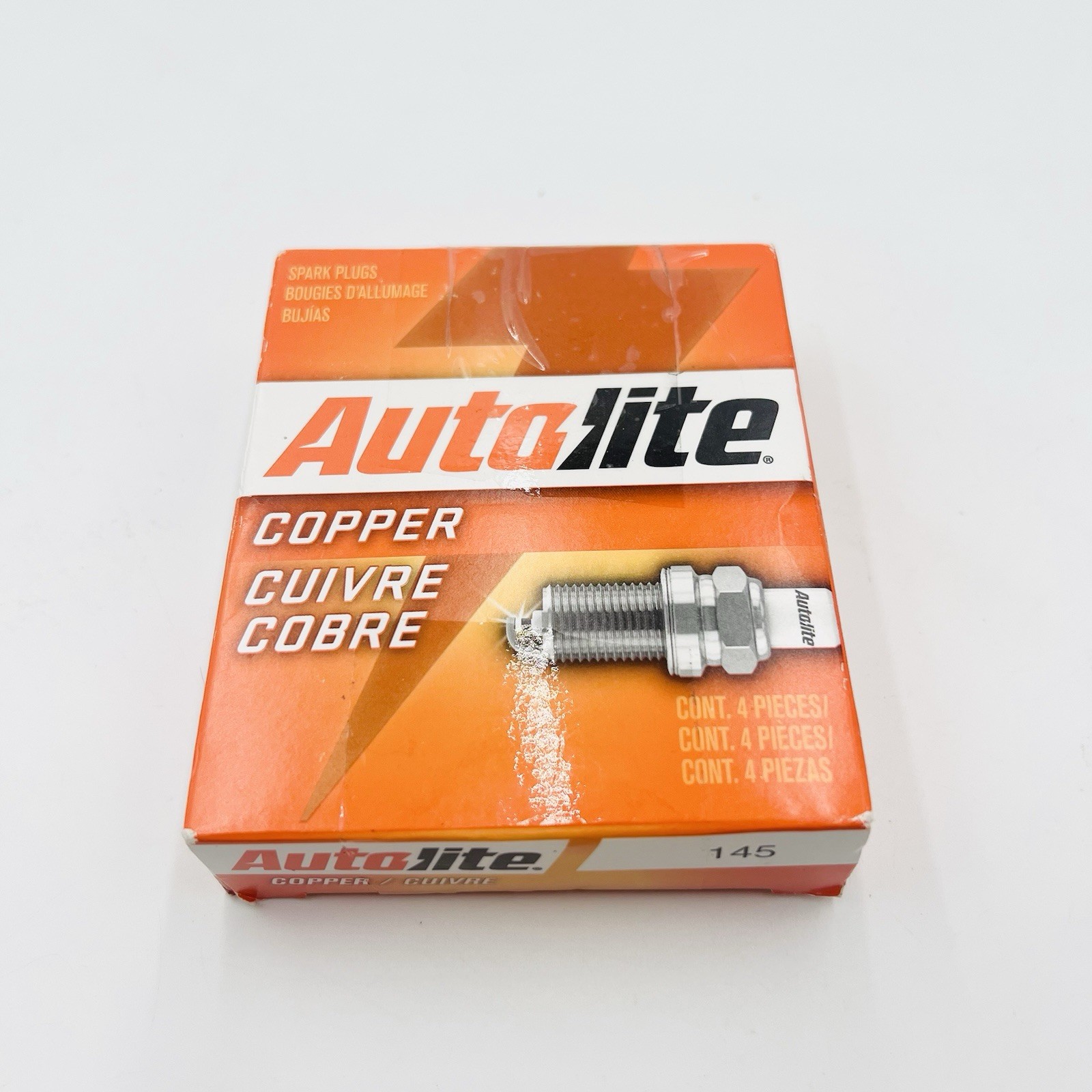Autolite 145 Copper Resistor Spark Plug Qty 4 Plugs