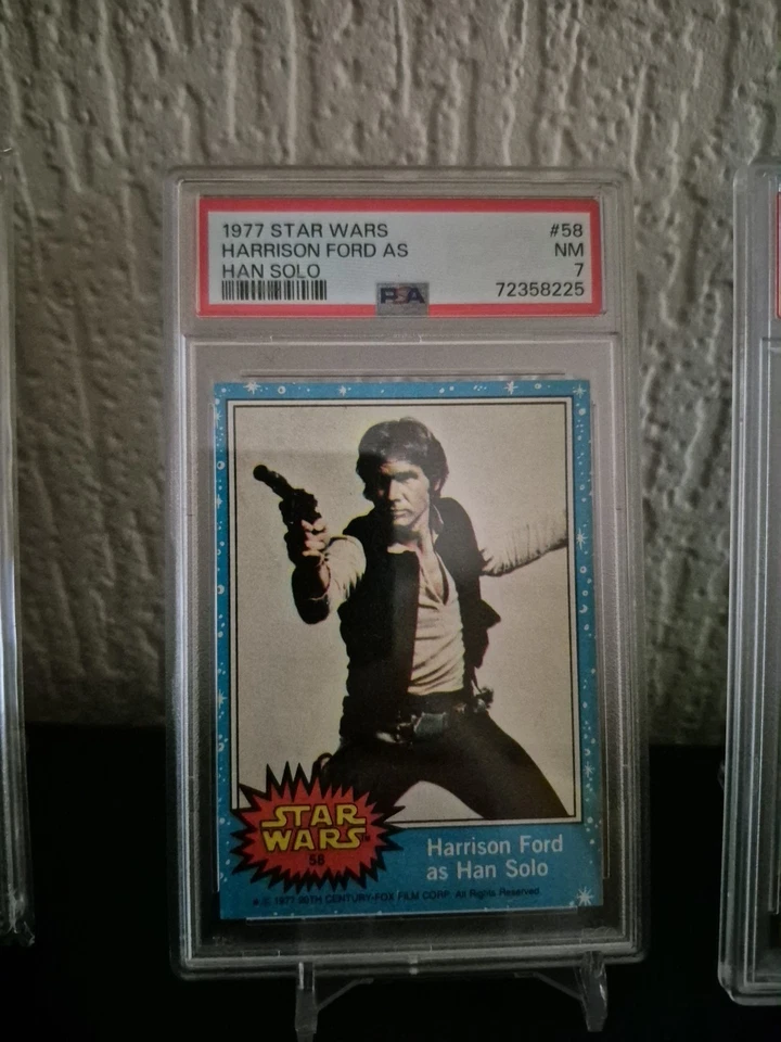 Star Wars 1977 Topps Han Solo #58 PSA 7 - Image 2 of 3