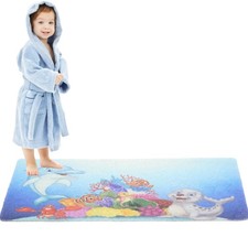 Non Slip Bathtub Mat Shower Mat for Tub - Loofah Bath Mats for Bathroom - 40x16
