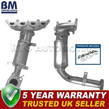 BM Front Catalytic Converter Kit Fits Fiat Punto 1999-2001 1.2 #2 55198679