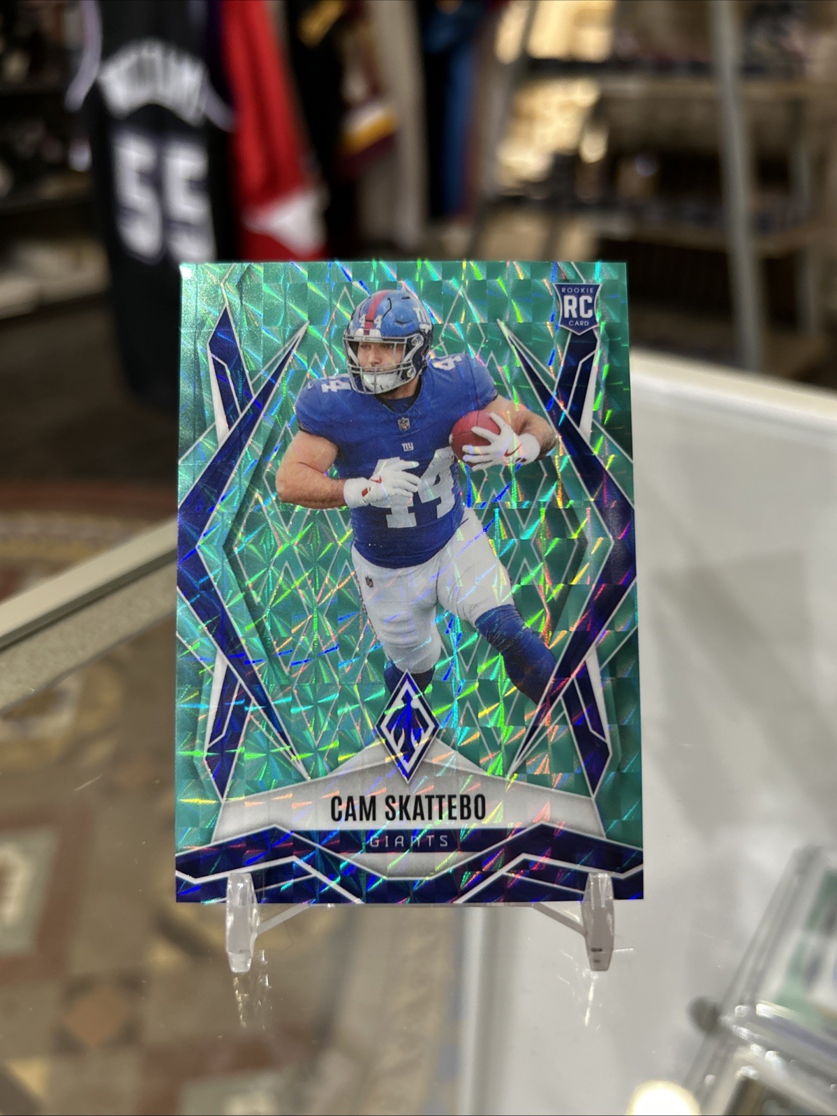 2025 Panini Phoenix #168 Cam Skattebo Rookie Card RC Teal Pyramids SP /225!!!