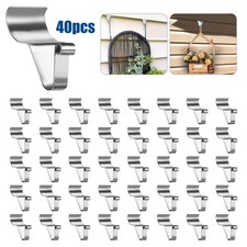 40x Vinyl Siding Hooks Heavy Duty Siding Clips No Hole Siding Hanger for Hanging