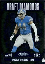 2025 Panini Absolute #DD-MRZ Malcolm Rodriguez Draft Diamonds