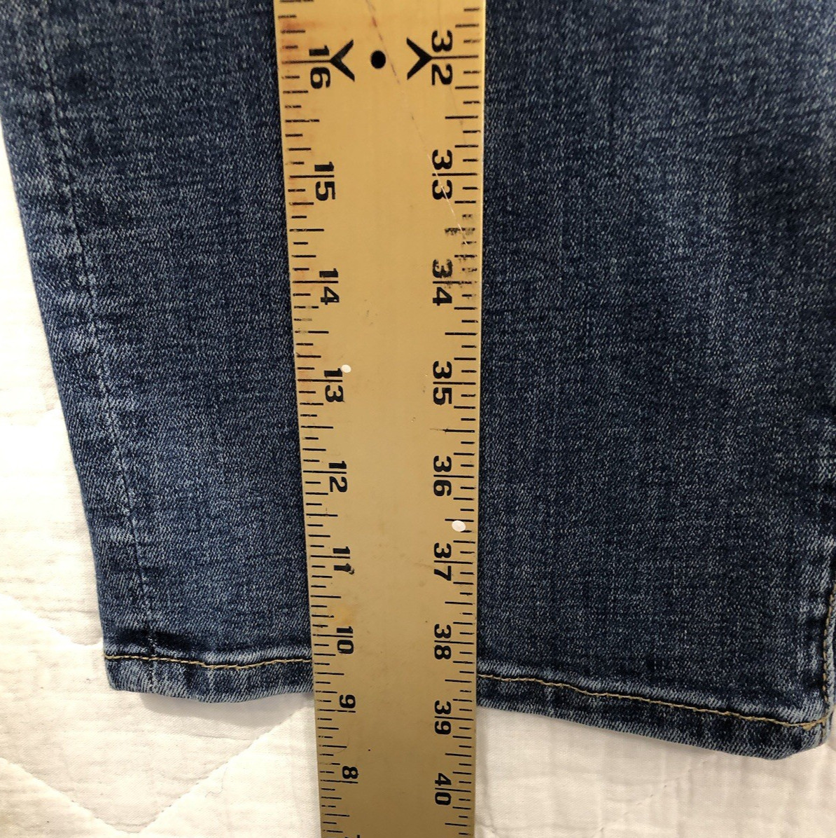 Lee Jeans Men's 44x29 Denim Blue Extreme Motion MVP Relaxed Fit Straight (41x27) thumbnail 11