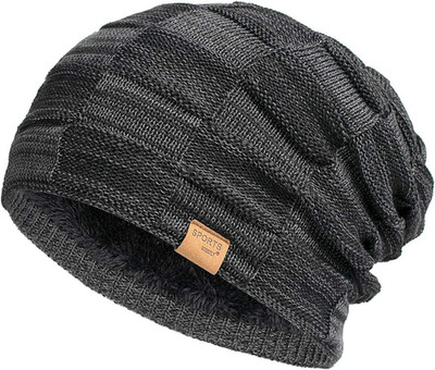 Slouchy Beanie for Men Winter Hats for Guys Cool Beanies Mens Lined Knit Warm Th