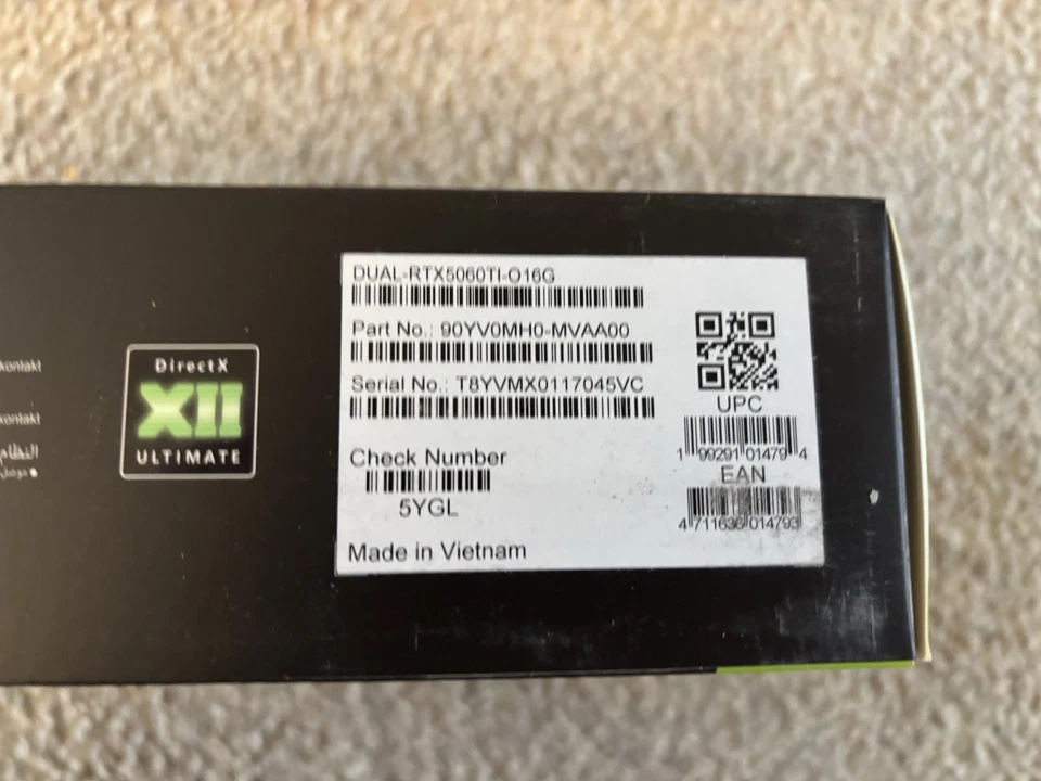 ASUS Dual GeForce RTX 5060 Ti OC Edition – 16GB GDDR7 Graphics Card never opened - Image 3 of 4