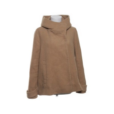 Zara Basic Outerwear, Jacke, Damen, Größe: L, Beige, Acryl/Polyester/Wolle #u6g