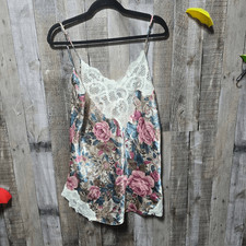 Victoria's Secret Gold Label Rose Floral Lace Slip Dress Nightgown