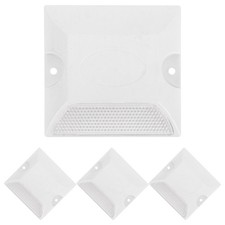 4Pcs Durable Plastic Reflective Road Markers High Visibility Driveway Reflectors