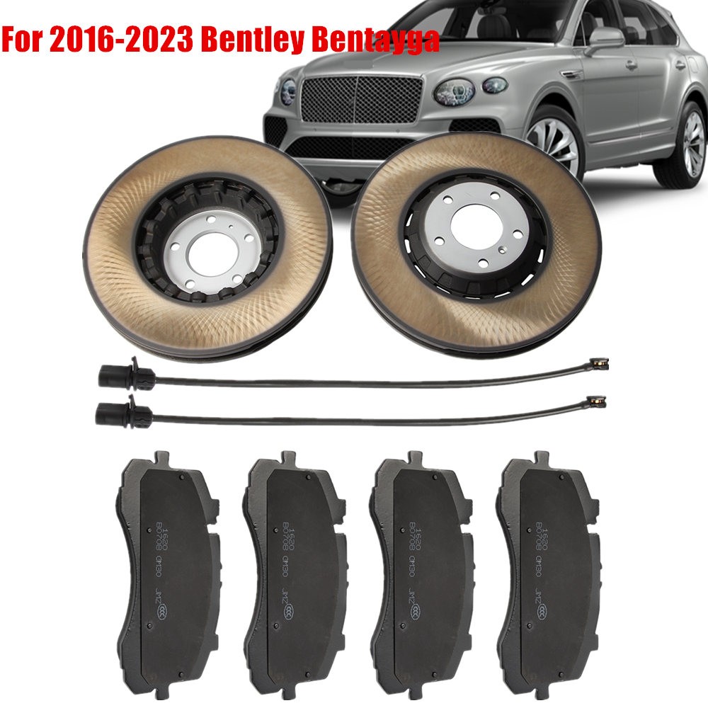 Fits For 2016-2023 Bentley Bentayga New Front Brake Pads & Rotors 4M0615301AR