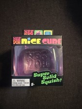Nee Doh Nice Cube - Super Solid Squish Purple - Brand New/Factory Sealed