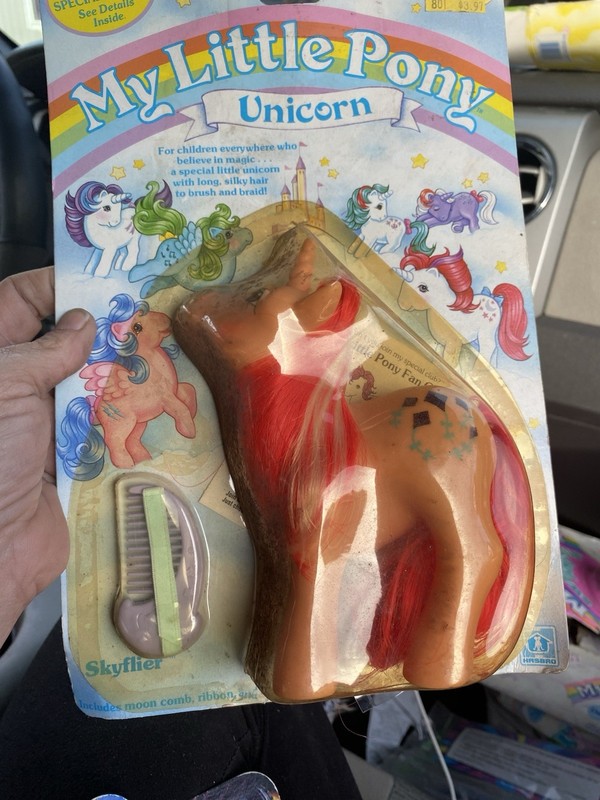 Hasbro Vintage My Little Pony Skyflier Unicorn Figure w/ Comb Original Packaging