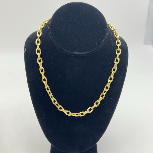 Madewell Chain Linked Necklace Vntage Gold Tone Chocker Collar Short