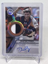 2025 Topps Tribute Buster Posey Game Used Patch On Card Auto /50 - Giants