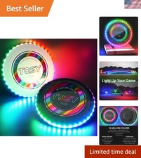 Flying Disc - 108 RGB Multicolor or 36 Monocolor LEDs, Super Bright, Smart Mo...