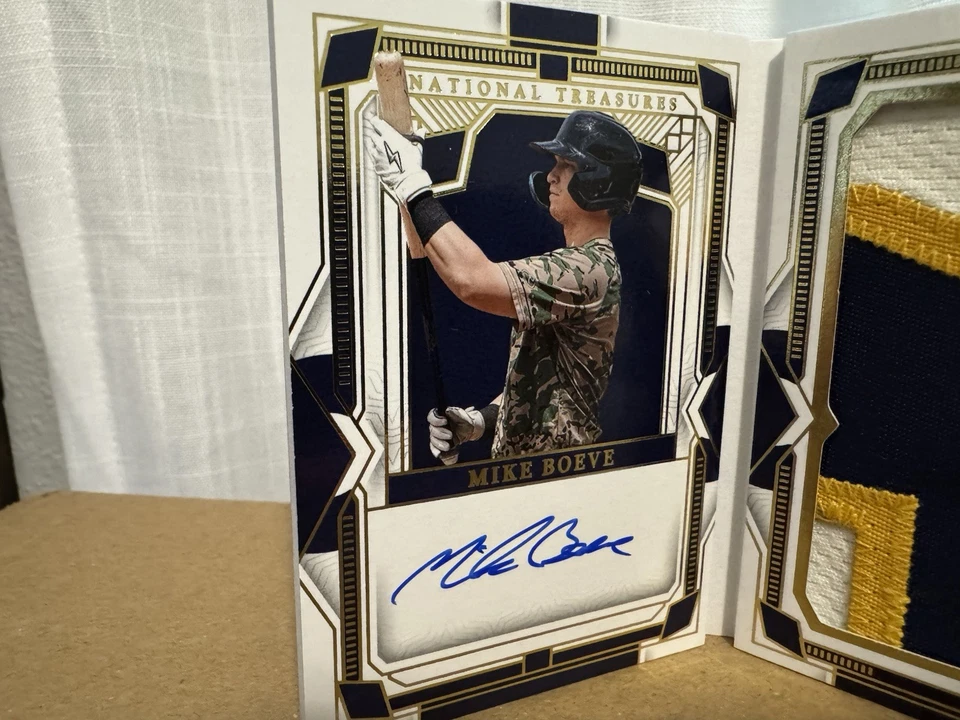 2024 National Treasures Mike Boeve Rookie Auto Booklet /35 - Image 2 of 4