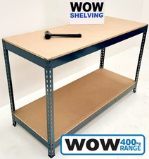 GREY Heavy Duty Workbench Industrial Garage Workshop Shed Work Packing Bench