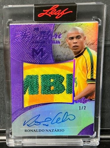 2026 Leaf Magnificence Ronaldo Nazario Auto Autograph Jersey Patch Logo #d 1/2