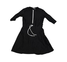 CVRGE Swimdress Girls 6 Black 3/4 Sleeve Zip Drawstring Built In Shorts