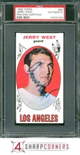 1969 TOPPS #90 JERRY WEST HOF PSA AUTHENTIC DNA AUTO