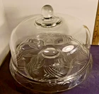 Vintage Anchor Hocking Duets 11" Covered Cake Stand With Dome Lid