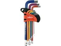 Yato SechskantstiftschlüSselsatz Kugelkopf Lang Farbig 9-Tlg. 1,5-10Mm YT-05632
