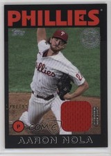 2021 Topps 1986 Topps Baseball Relics Black 129/199 Aaron Nola #86R-AN 0b0a