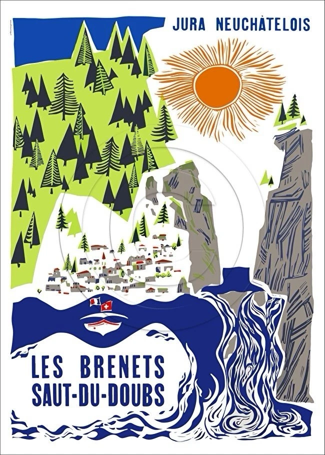 AFFICHE POSTER Les Brenets - Photo 1/1