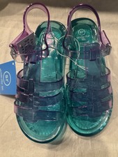 Adorable NEW Girls Stride Rite Tulum Turquoise Blue Sandals Shoes 1 M