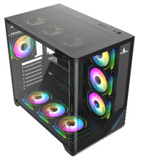 Iceberg Gaming Combo Case Wave L 7 aRGB Fans and PSU 650W 80 plus white 650WX