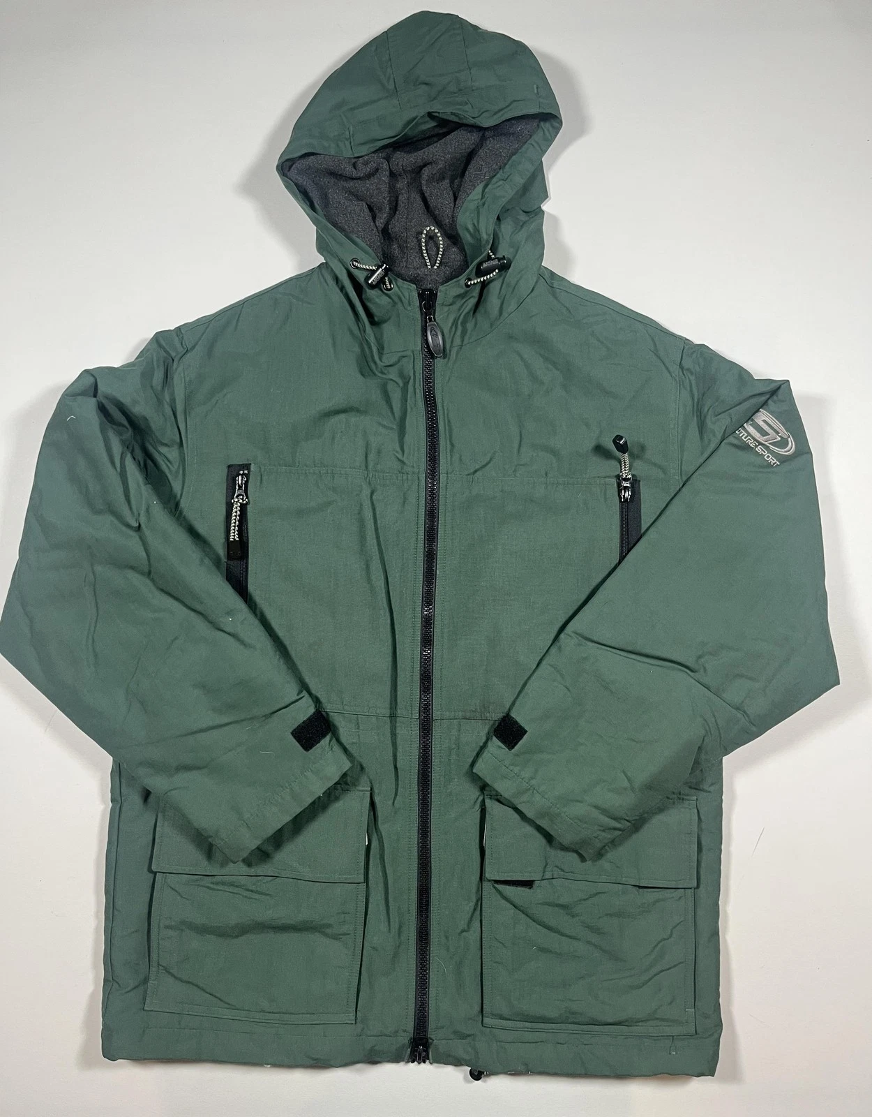 Structure Sport Jacket Mens Small Green Hooded Insulated Parka Outdoor Pockets
Opens in a new window