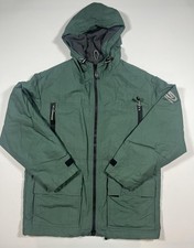Structure Sport Jacket Mens Small Green Hoode...