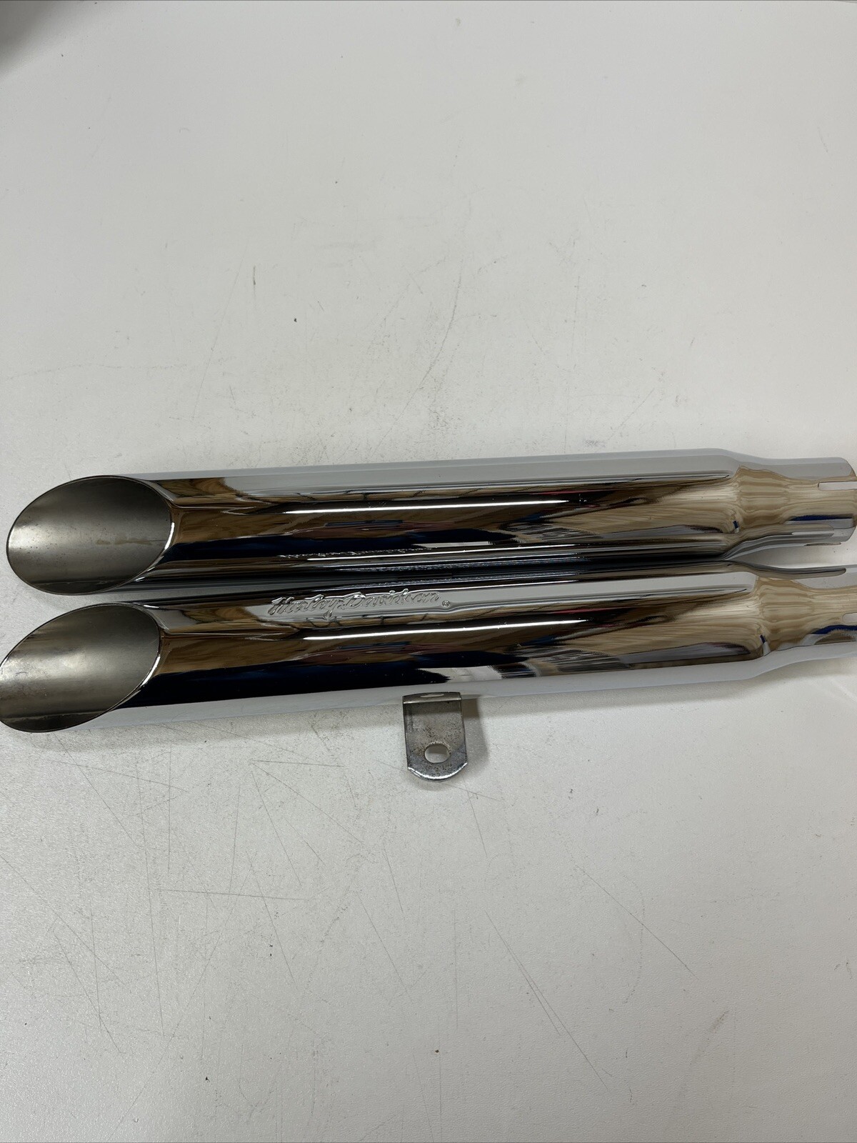 NOS Genuine Harley Davidson “Baloney Cut” Muffler Kit OEM 80086-84  