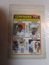 1981 Topps Tony Dorsett Hill Thurman Waters Martin #376 Dallas Cowboys